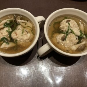 冬ダイエットスープ♪鶏団子スープ☆